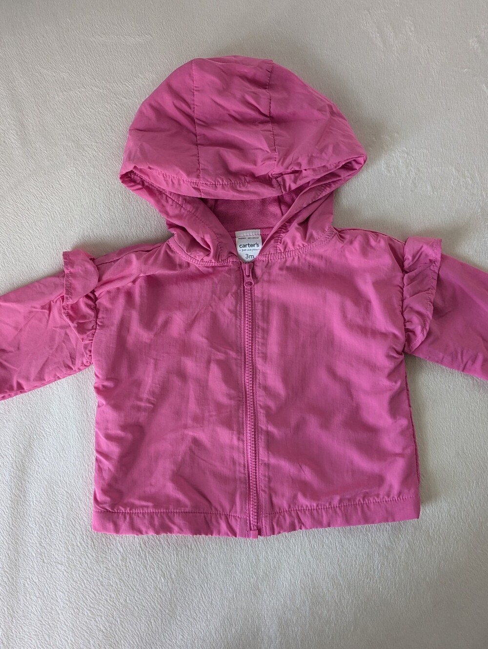 Carter's Bright Pink Hooded Rain Jacket
